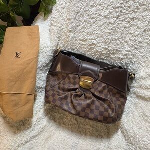 Louis Vuitton Damier Dark Brown Checkered Shoulder Bag
